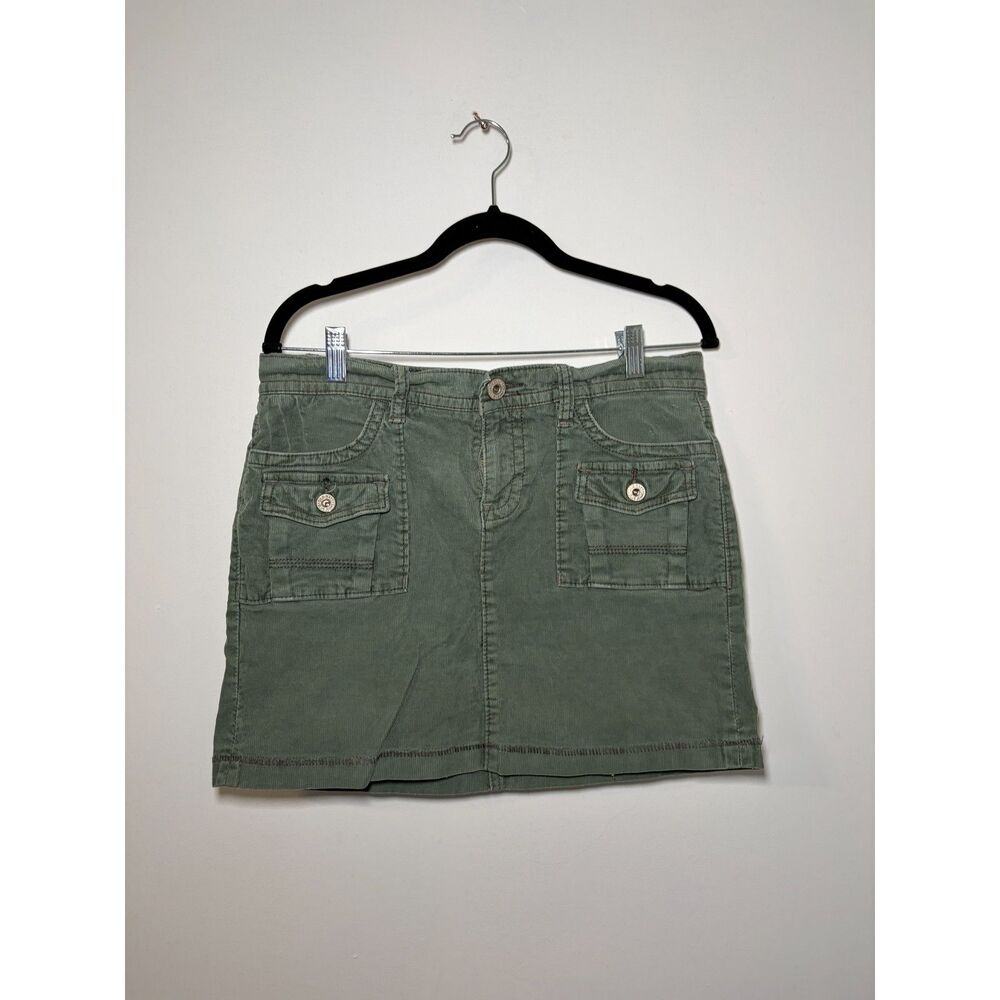 Low Rise Green Skirt